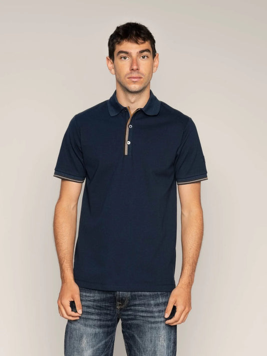 MMGHarvey Polo Ss Tee Navy