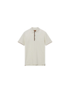 off white polo shirt with contrast colour