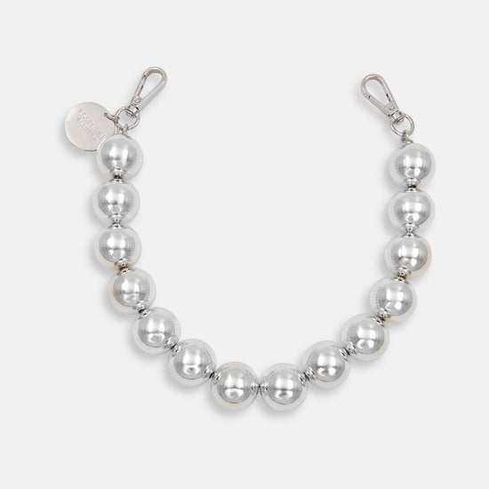 large silver bead necklace from essentiel antwerp