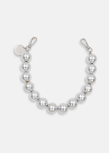 large silver bead necklace from essentiel antwerp
