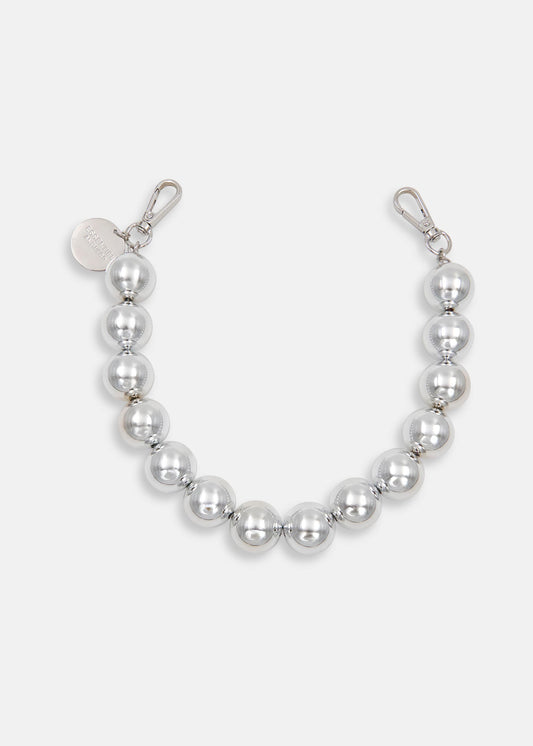large silver bead necklace from essentiel antwerp