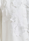 Close up of embroidered detail on an Essentiel Antwerp Shirt