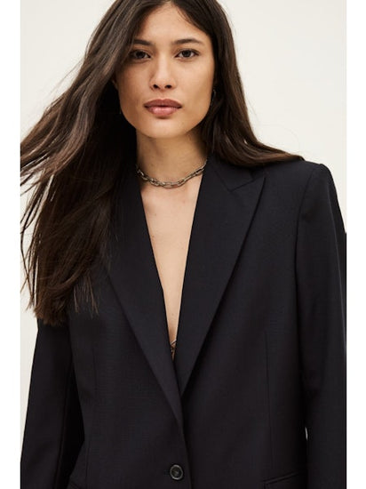 Dark navy single breasted blazer from ba&sh