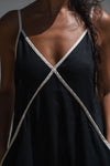 Azalea Linen Dress Black
