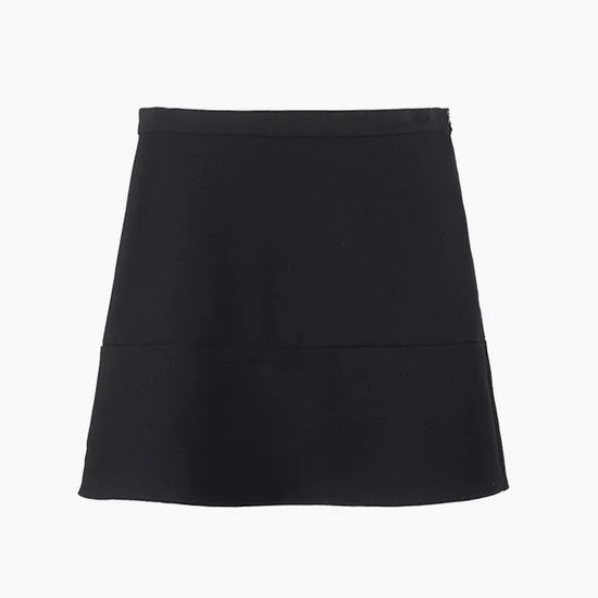 Navy mini skirt with fluted tier