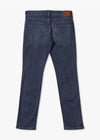 blue slim straight mens jeans  rear view