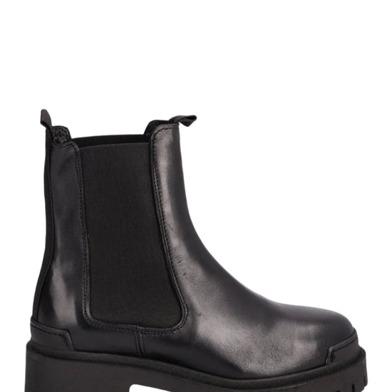 black chelsea boots with chunky sole 