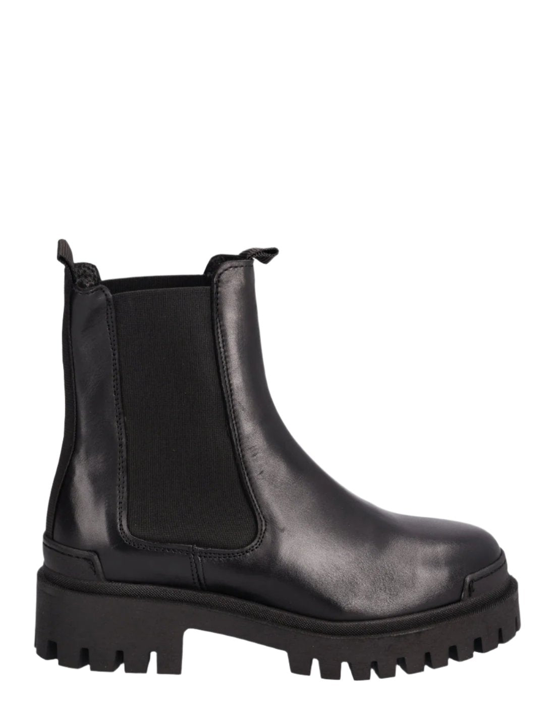 black chelsea boots with chunky sole 