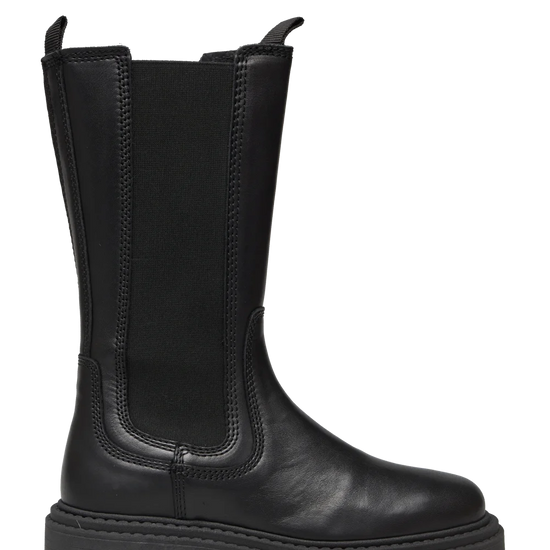 Black tall chelsea boot 