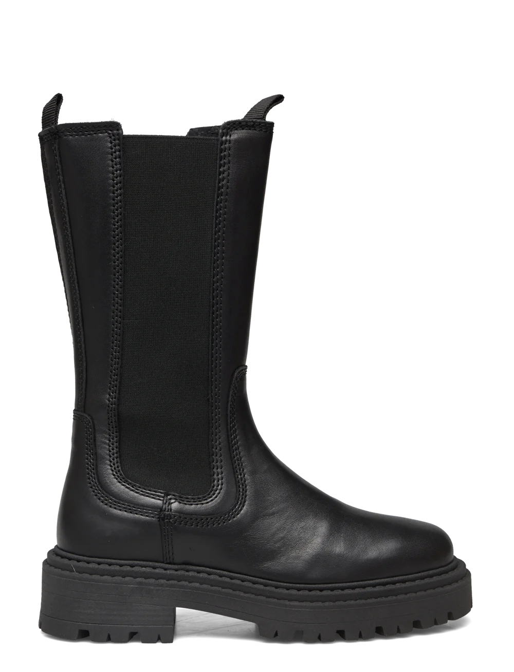 Black tall chelsea boot 