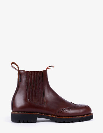 Oscar Brogue Tip Boot Conker