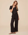 Black wide leg trousers from Bella dahl