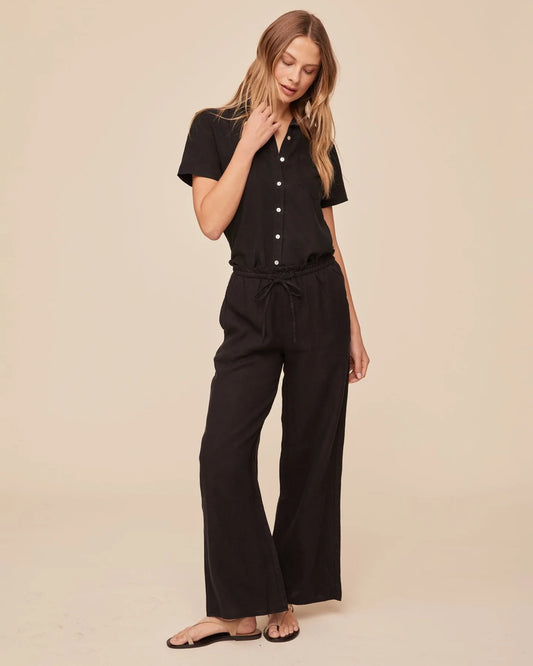 Black wide leg trousers from Bella dahl