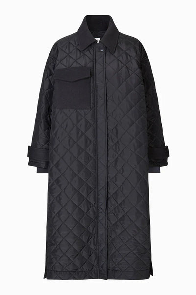 Becca Collar Coat Vulcan – Sass & Edge