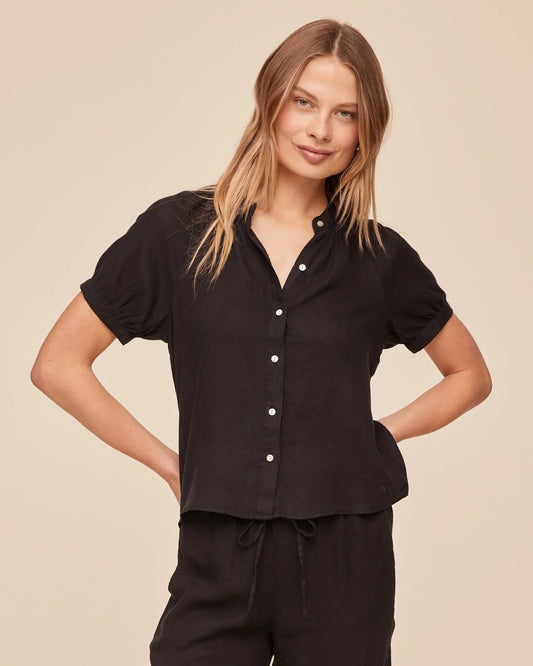short sleeve black shirt from Bella dahl