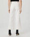 wide leg ecru stitch patch pocket deep hem crop jeans from paige rear