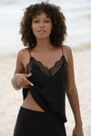 Frankie Silk Cami Black