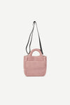 Faux fur pink bag with cross body strap