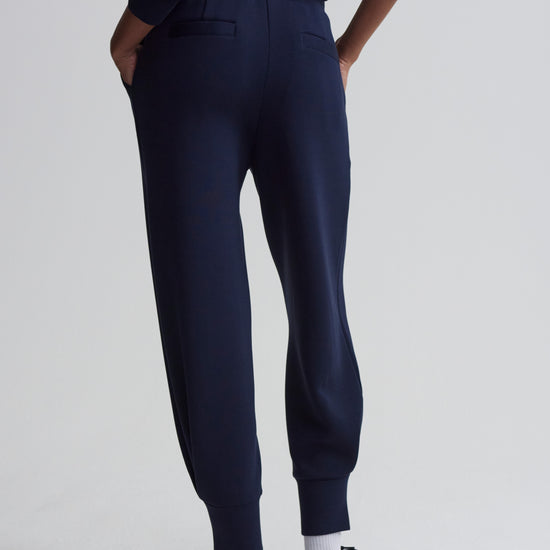 Double soft deep cuff trouser in navy