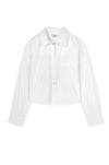 Classic white shirt with button down and regular fit 