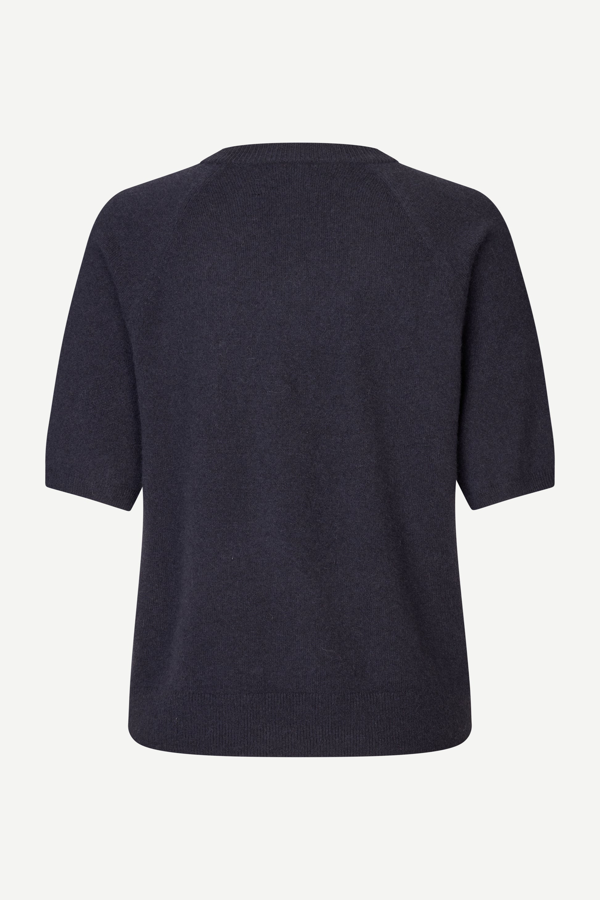 navy blue short sleeve t-shirt rear view