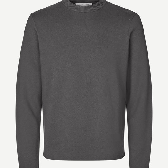 dark grey crew neck jumper from samsoe samsoe