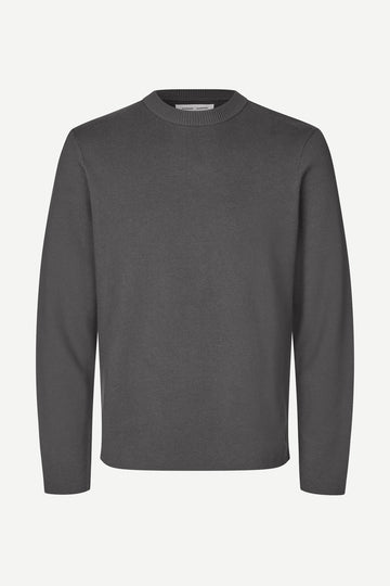 dark grey crew neck jumper from samsoe samsoe