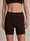 chocolate brown cycling shorts with high rise from varley