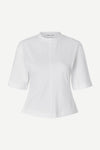 round neck short sleeve t shirt with centre seam and elbow length sleeve from Samsoe Samsoe