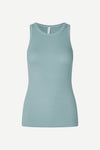 Duck egg blue round neck sleeveless tank from Samsoe Samsoe