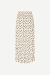 polka dot shirred waist mid length skirt from samsoe rear view