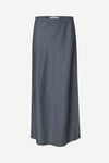 long blue slip skirt from samsoe
