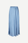 mid length elasticated waist slip skirt in light blue from samsoe