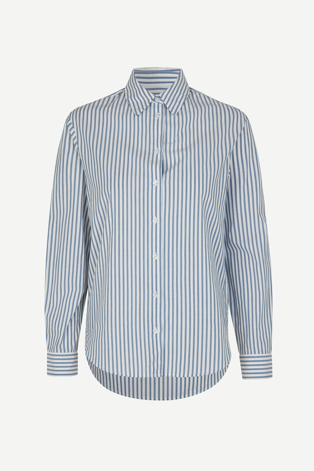 blue and white stripe shirt from samsoe