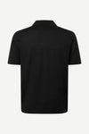 Black polo shirt on a white background from Samsoe Samsoe