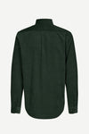 Rear view of Dark green shirt on a white background from Samsoe Samsoe