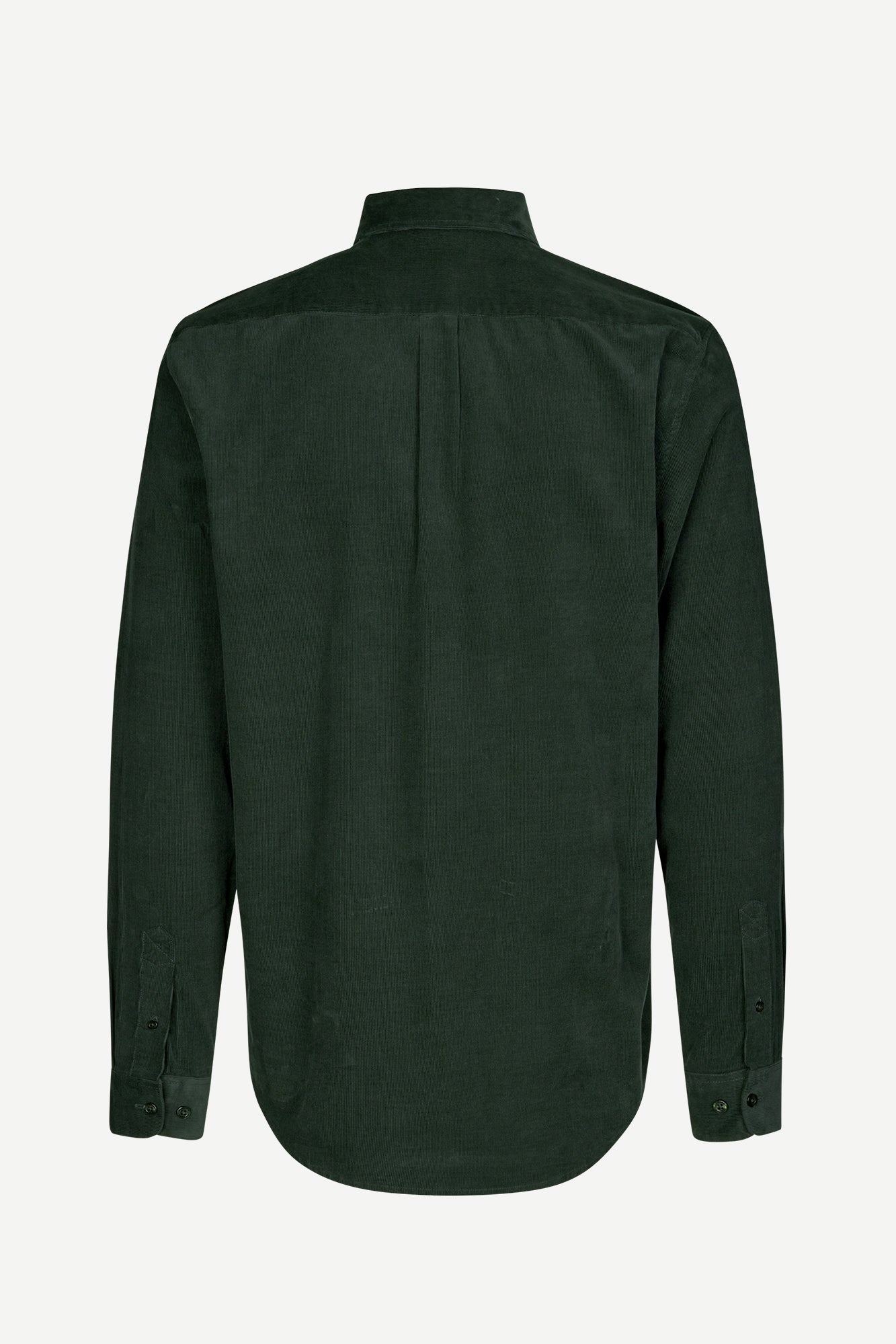 Rear view of Dark green shirt on a white background from Samsoe Samsoe