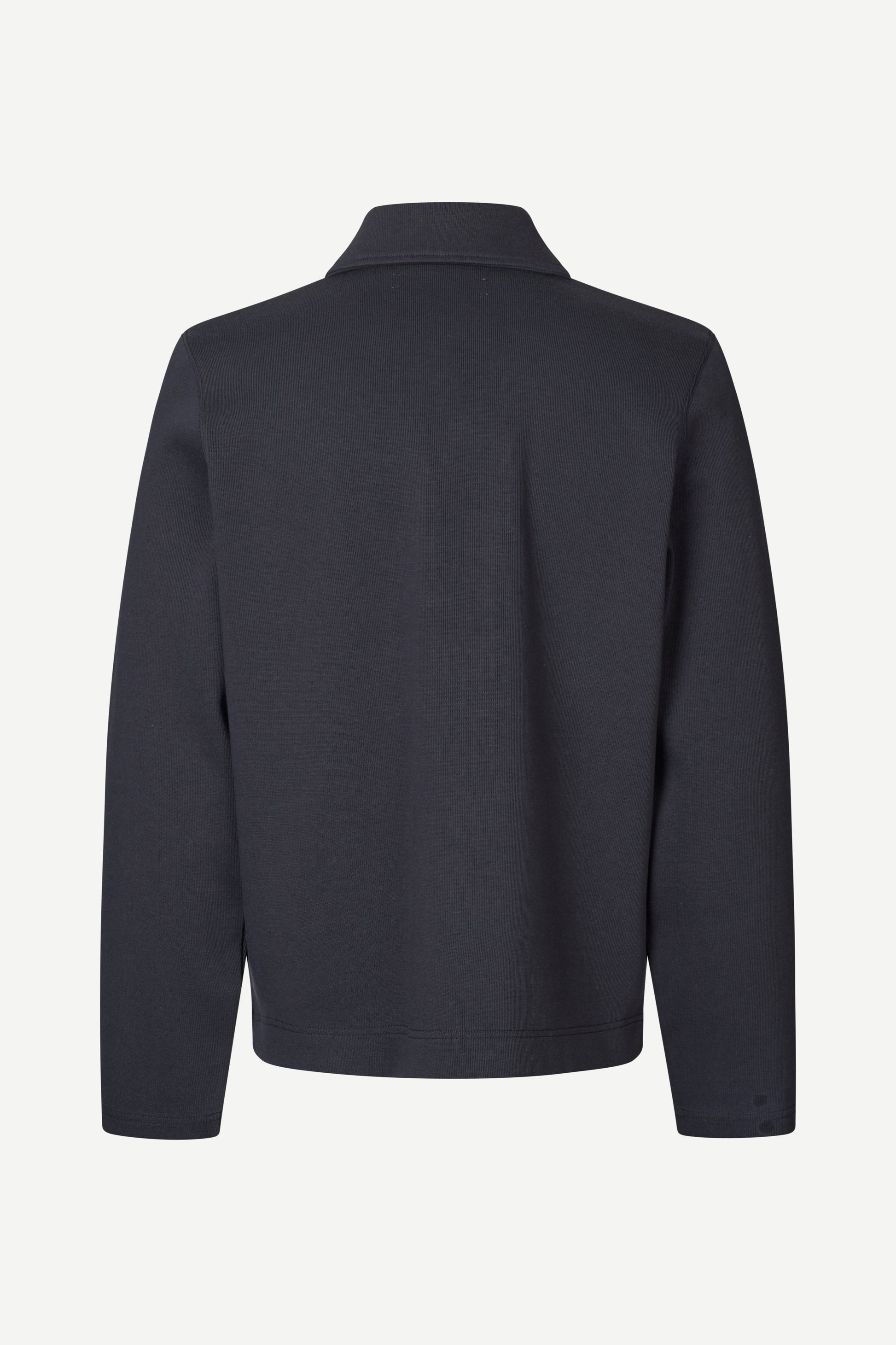 Navy blue jacket on a white background