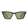 Black sunglasses by Le Specs on a white background front view