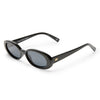 Black Le Specs Sunglasses on a white background side view