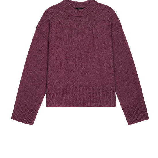 Maroon sweater on a white background