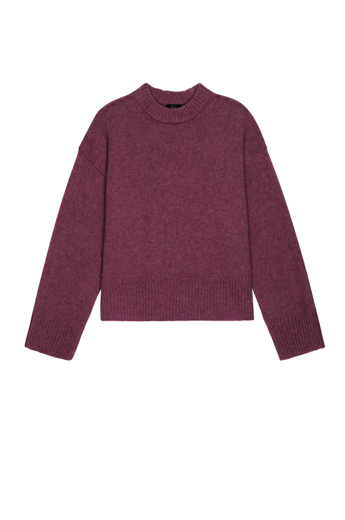 Maroon sweater on a white background