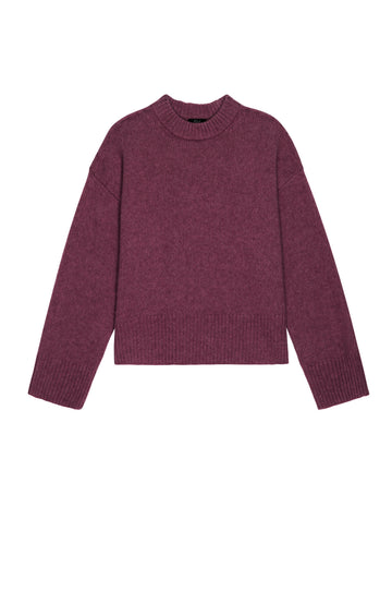 Maroon sweater on a white background