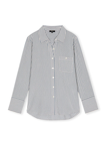 striped shirt with long sleeves