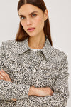 leopard denim style jacket