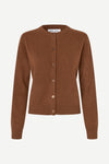 Brown cardigan on a white background