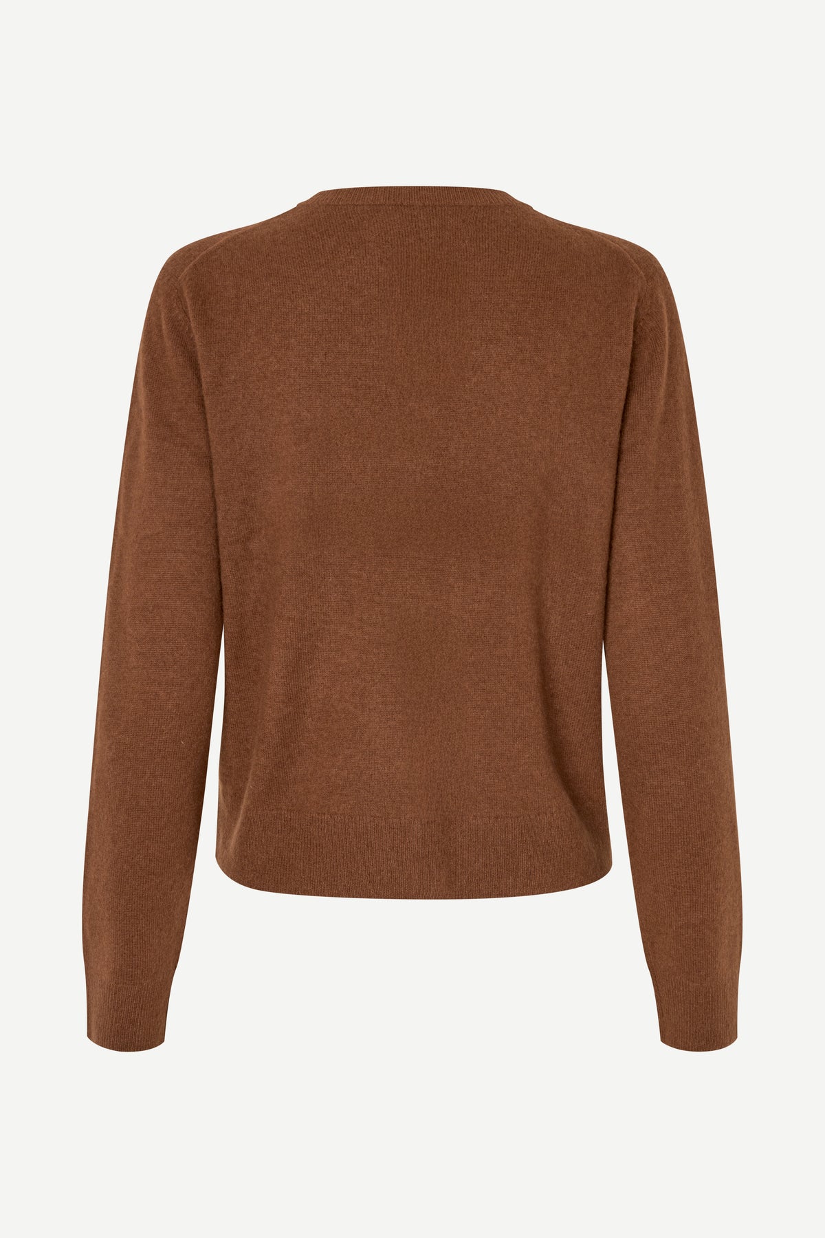 Brown sweater on a white background