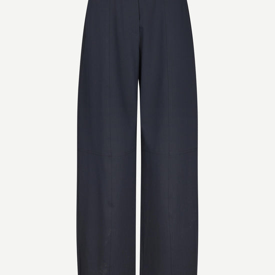 navy wide-leg pants on a white background