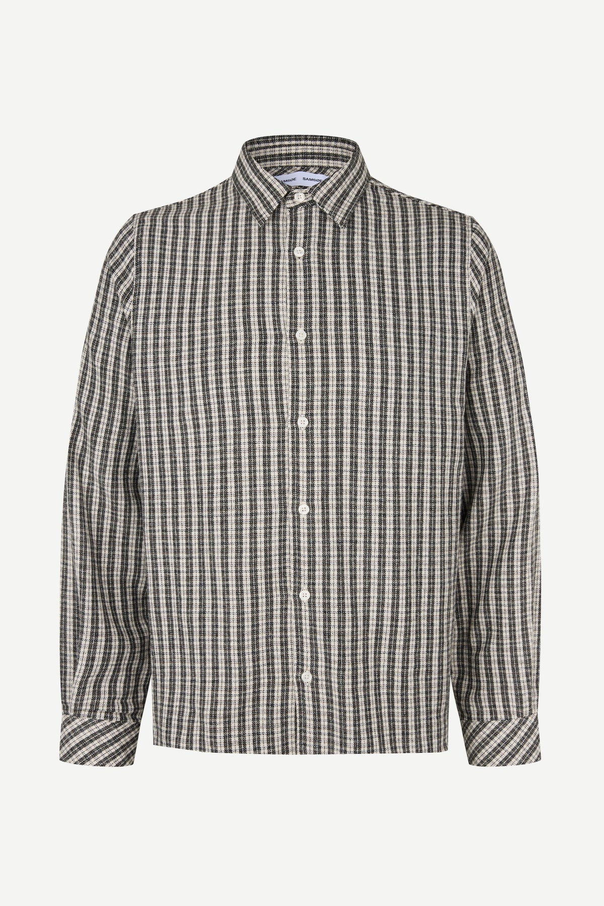 Checkered shirt on a white background