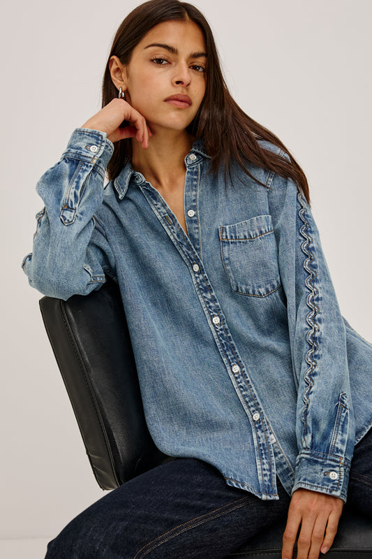 Kellan Shirt Mid Blue